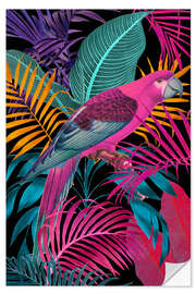 Wall sticker Ecstatic Jungle Parrot