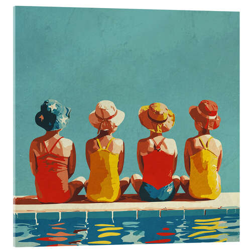 Akryylilasitaulu Girls in the Pool