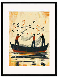 Framed art print Fisherment