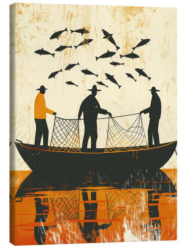 Canvas print Fishermen