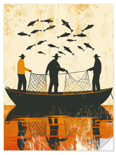 Wall sticker Fishermen