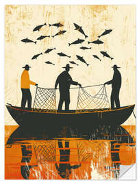 Wall sticker Fishermen