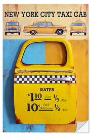 Vinilo para la pared Taxi New York