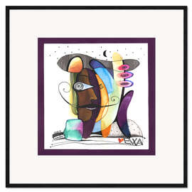 Framed art print My doll painted Salvador Dalí