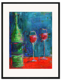 Gerahmter Kunstdruck Red Wine