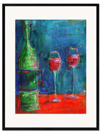 Gerahmter Kunstdruck Red Wine