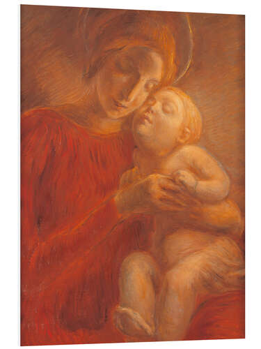 Foam board print Mary with Child, 1895