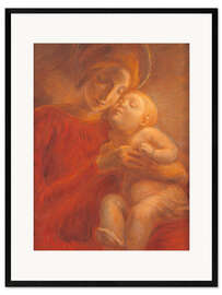 Ingelijste kunstdruk Mary with Child, 1895