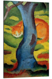 Magnettafel Katze hinter einem Baum, 1911