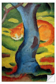 Wall sticker Cat behind a tree, 1911