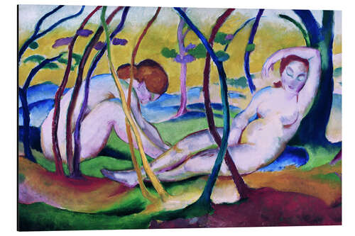 Aluminium print Nudes under trees, 1911