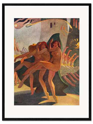 Gerahmter Kunstdruck Tanzrhythmus, Eric Harald Macbeth Robertson, um 1920