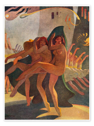 Poster Tanzrhythmus, Eric Harald Macbeth Robertson, um 1920