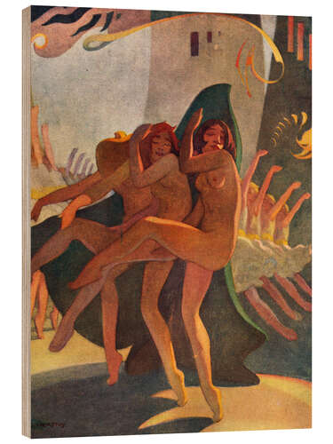 Wood print Dance Rhythm, Eric Harald Macbeth Robertson, c.1920