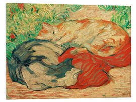 Obraz na PCV Cats on red cloth, 1910