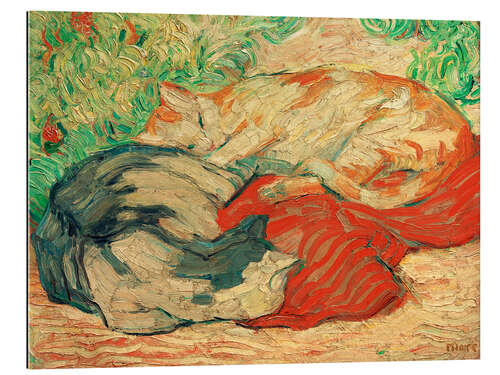 Galleriprint Cats on red cloth, 1910