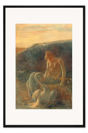 Gerahmter Kunstdruck Leda