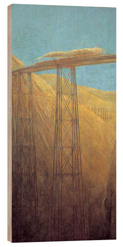 Wood print The Pacific Railroad, 1916