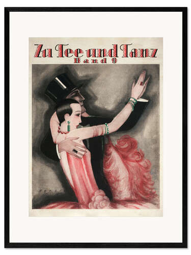 Kehystetty taidepainatus Zu Tee und Tanz, 1927
