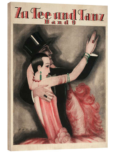 Wood print Zu Tee und Tanz, 1927