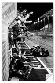 Selvklæbende plakat Aston Martin team cheers Fernando Alonso, Bahrain GP 2023 I