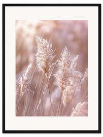 Gerahmter Kunstdruck Pampasgras Naturidylle