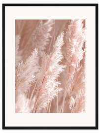 Gerahmter Kunstdruck Wunderschönes Pampasgras
