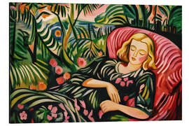 Magnettafel Träumende Gärtnerin