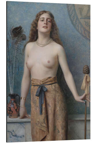 Aluminiumtavla Young Bacchante With Thrysos Staff, 1899