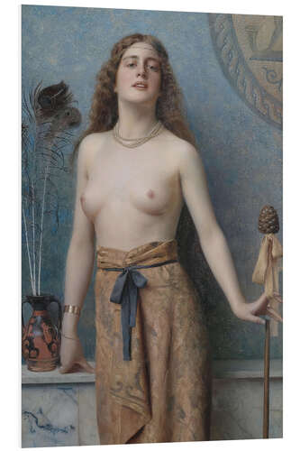 Foam board print Young Bacchante With Thrysos Staff, 1899