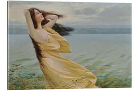 Tableau en plexi-alu Young Woman by the Water