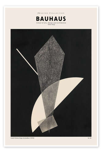 Poster Konstruktion V - Bauhaus School of Art, 1923