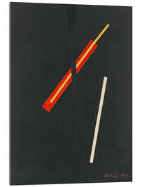 Stampa su vetro acrilico Collage With Three Elements - László Moholy-Nagy