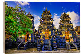 Holzbild Hindu Temple in Batu Bolong, Bali, Indonesien