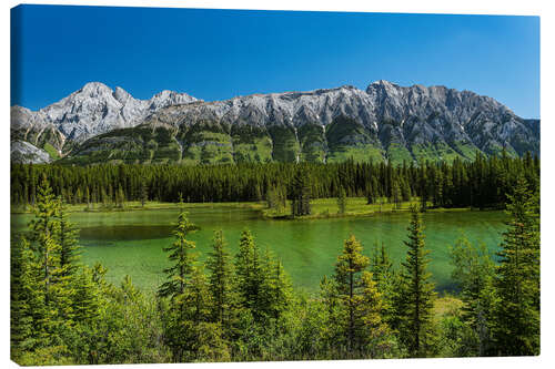 Obraz na płótnie Landscape at Spillway Lake, Kananaskis Country, Canada