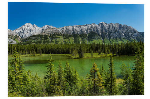 Foam board print Landscape at Spillway Lake, Kananaskis Country, Canada