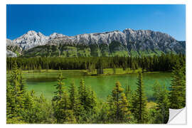 Muursticker Landscape at Spillway Lake, Kananaskis Country, Canada