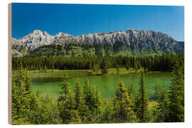 Obraz na drewnie Landscape at Spillway Lake, Kananaskis Country, Canada