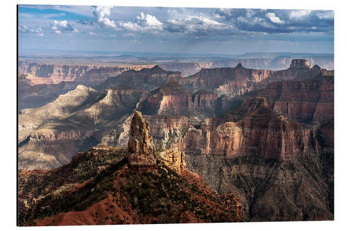 Cuadro de aluminio North Rim canyon formations, Grand Canyon, Arizona