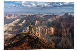 Cuadro de aluminio North Rim canyon formations, Grand Canyon, Arizona