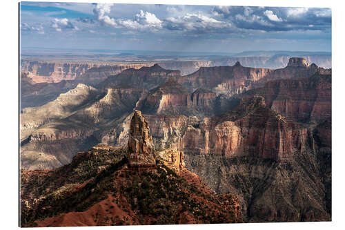 Tableau en plexi-alu North Rim canyon formations, Grand Canyon, Arizona