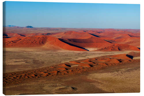 Stampa su tela Red sand dunes in the Namib desert, Namibia