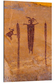 Magnettafel Kopf von Sindbad Piktogramme in San Rafael, Utah, USA