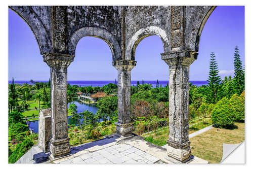 Selvklebende plakat Munificent grounds of the Taman Ujung, Indonesia