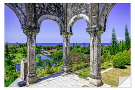 Selvklebende plakat Munificent grounds of the Taman Ujung, Indonesia