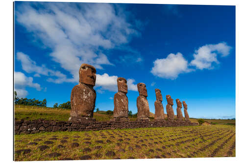 Galleriprint Moai statues of Ahu Akivi, Rapa Nui, Easter Island