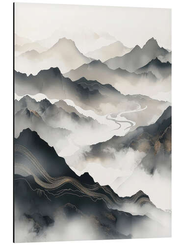 Aluminium print Ethereal Peaks