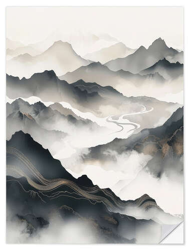 Wall sticker Ethereal Peaks