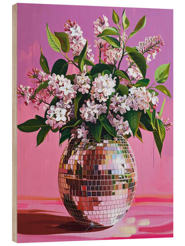 Tableau en bois Lilac Mood