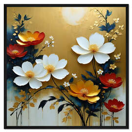 Gerahmter Kunstdruck Golden Vibes